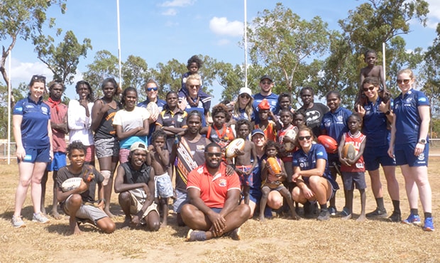 The Geelong VFLW team travelled to East Arnhem Land last weekend The Geelong VFLW team travelled to East Arnhem Land last weekend - Geelong Cats
